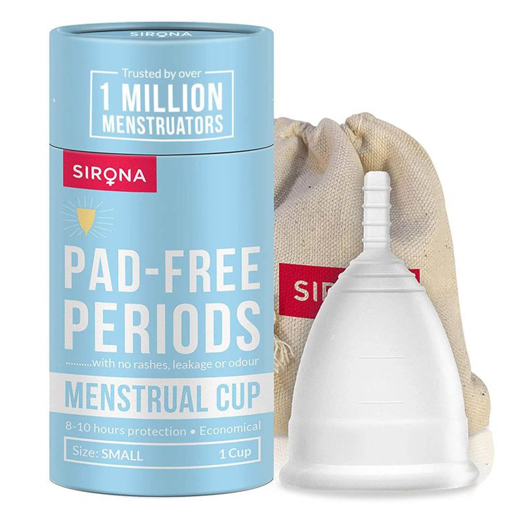 Sirona Reusable Menstrual Cup With Pouch Small 1's