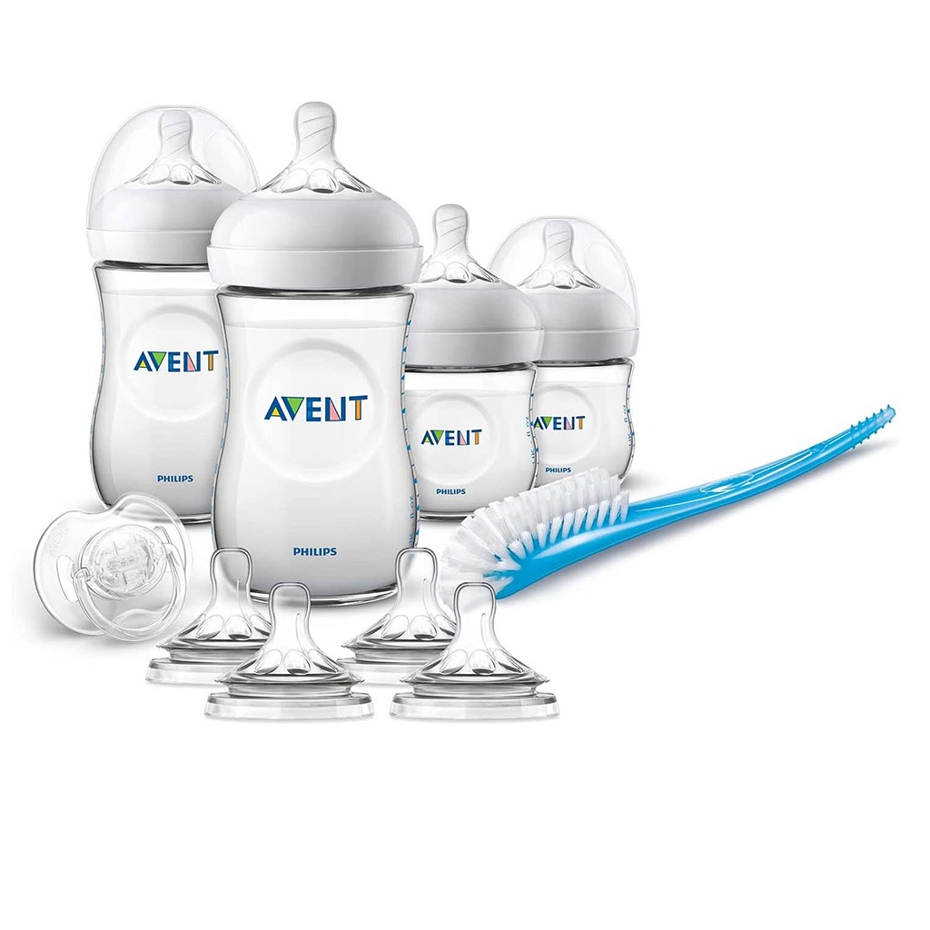 Philips Avent Natural 2.0 Newborn Feeding Starter Set With Feeding Bottle, Soother & Bottle Brush