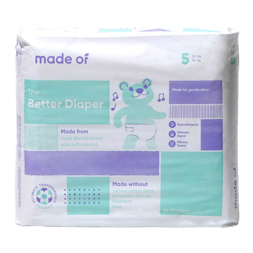 Made Of The Better Baby Diapers Size 5, 12+ Kg, 24's