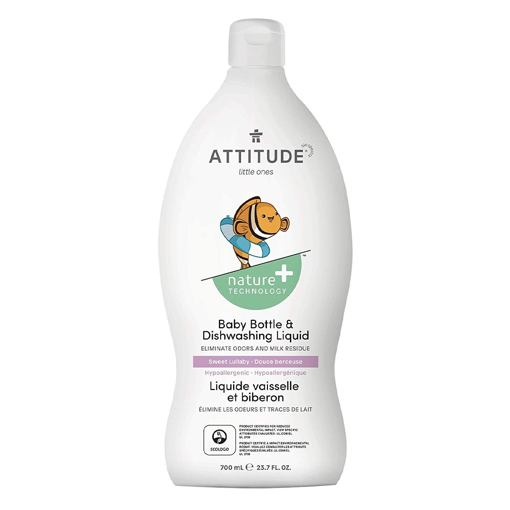 Attitude Little Ones Nature+ Technology Baby Bottle And Dishwashing Liquid Sweet Lullaby 700ml