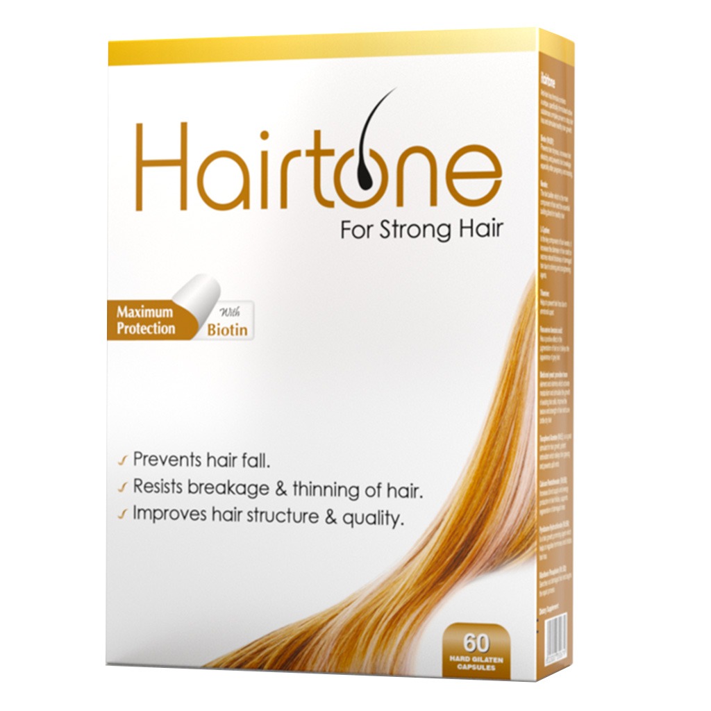 Eva Pharma Hairtone Capsules With Biotin For Strong Hair, Pack of 60's