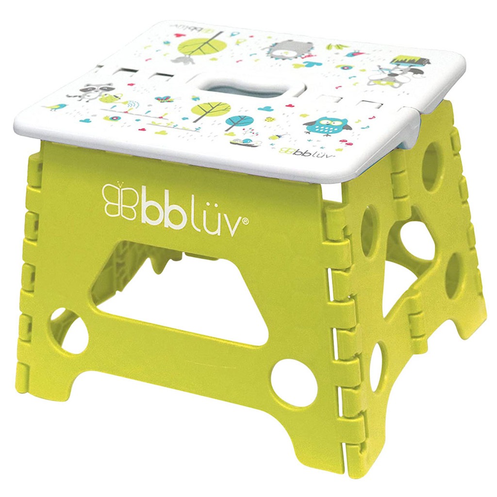 Bbluv Step Foldable Step Stool Lime For Babies