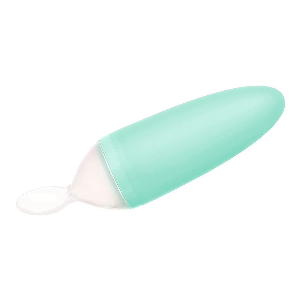 Boon Squirt Silicone Baby Food Dispensing Spoon Mint Green 