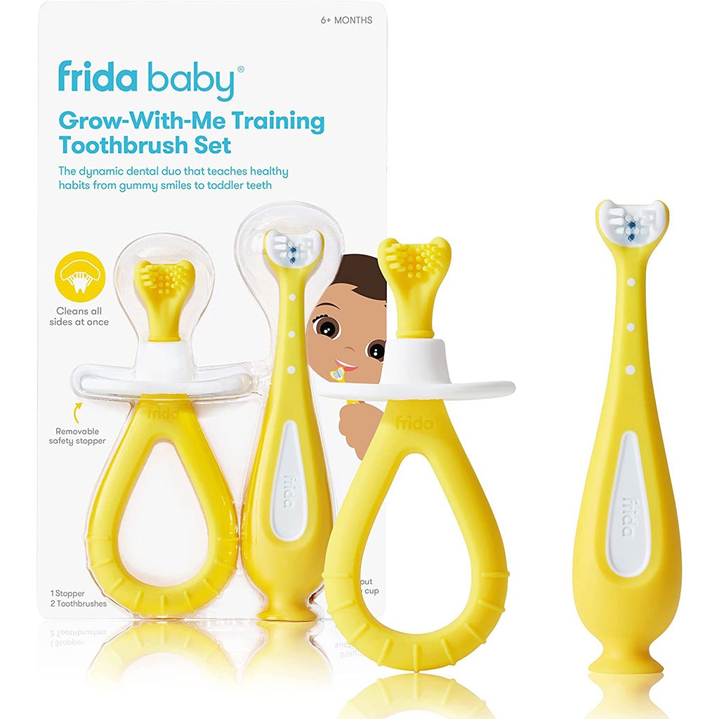 FridaBaby Grow-With-Me Training Toothbrush Set For Babies