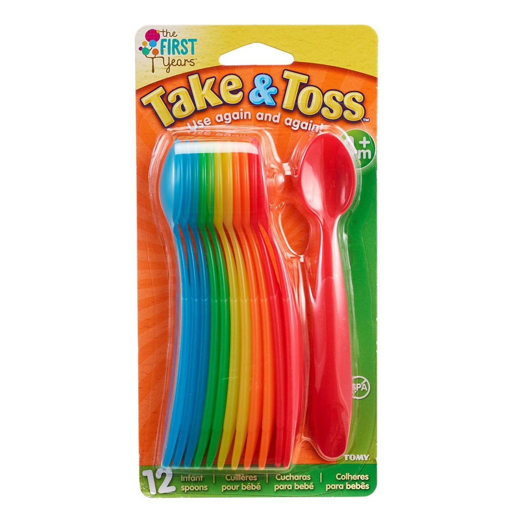 The First Years Take & Toss Infant Spoons, Pack of 12's