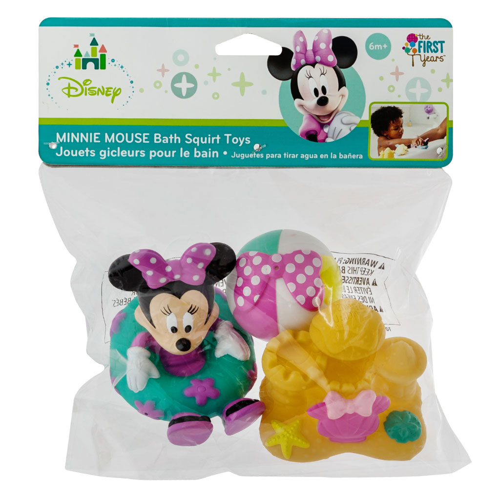 The First Years Disney Minnie Mouse Bath Squirt Toys, Pack of 3's