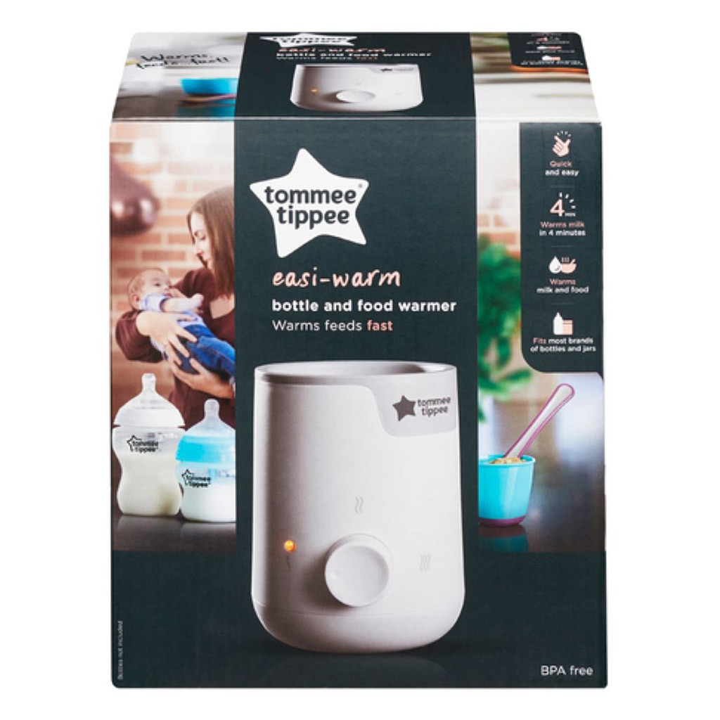 Tommee Tippee Closer To Nature Easi-Warm Electric Bottle And Food Warmer - White