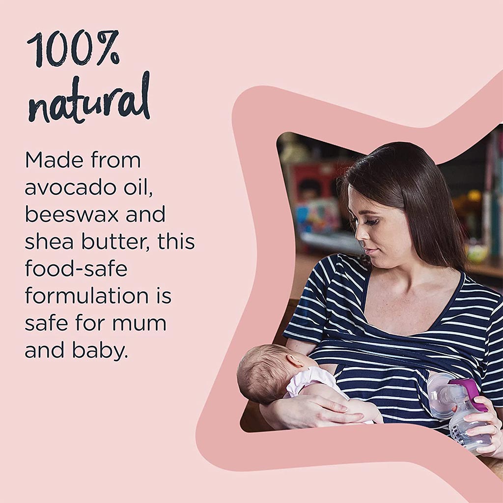 Tommee Tippee Made for Me 100% Natural Hypoallergenic Nipple Cream For Long-Lasting Protection 40ml