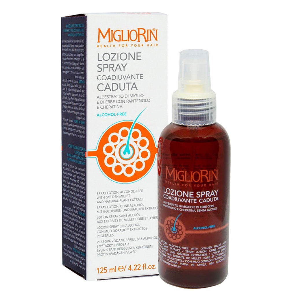 Migliorin Hair Loss Shampoo 200ml + Alcohol Free Anti hair loss Spray 125ml Anti-Hair Loss PROMO PACK