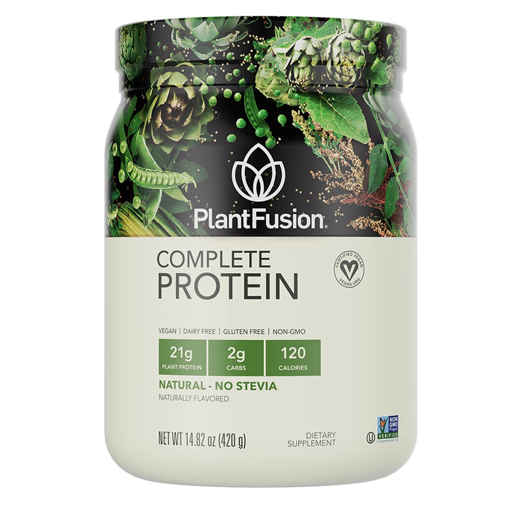 PlantFusion Complete Plant Protein Powder Natural - No Stevia 1Lbs
