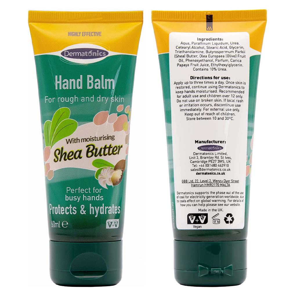 Dermatonics Hand Balm With Shea Butter For Rough Dry Skin 60ml