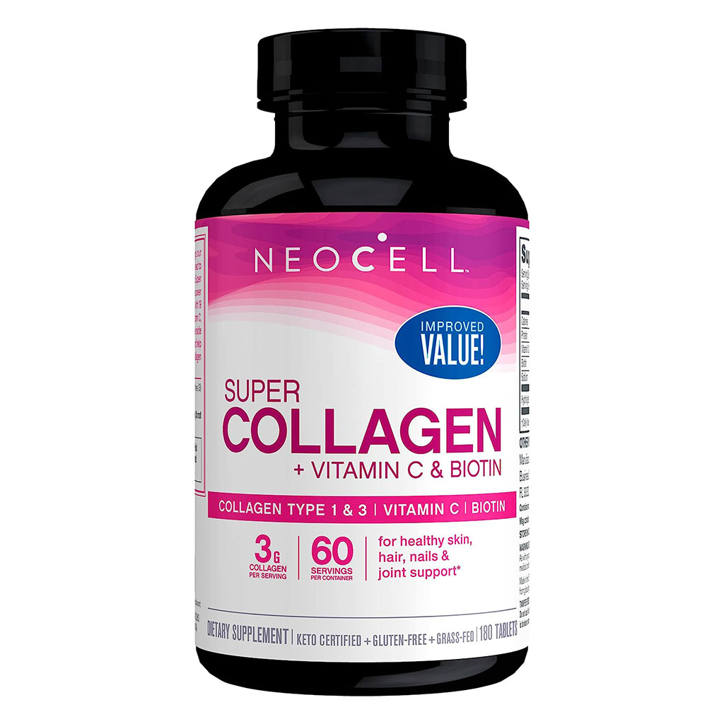 NeoCell Super Collagen + Vitamin C & Biotin Tablets For healthy skin, hair, nails & joints 180's