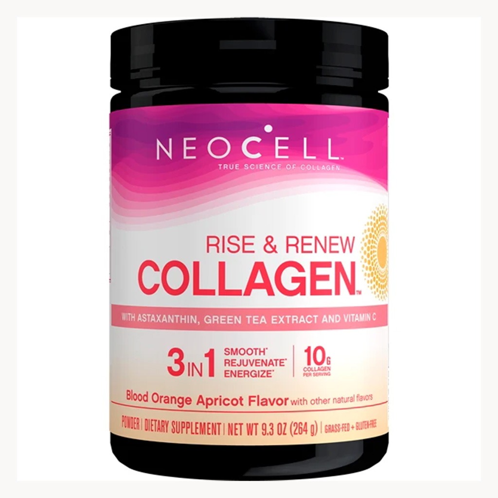 NeoCell Rise & Renew 3 In 1 Collagen Powder Blood Orange Apricot Flavor 264g