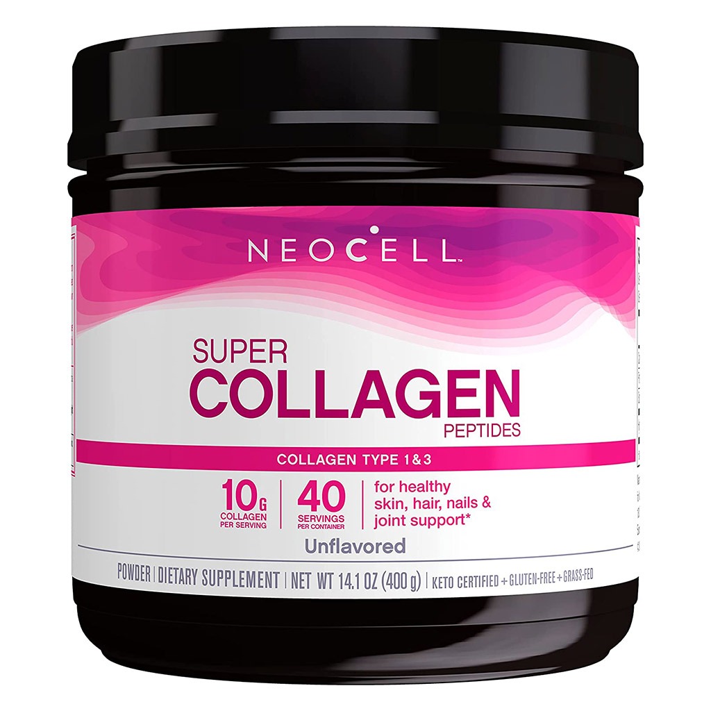 NeoCell Super Collagen Peptides Collagen Type 1 & 3 Powder Unflavored For healthy skin, hair & nails 400g