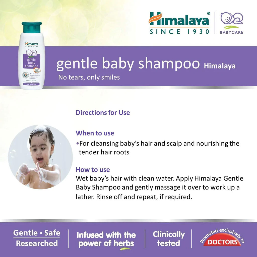 Himalaya Gentle Baby Shampoo With Hibiscus And Chickpea 400ml + 200ml FREE PROMO PACK