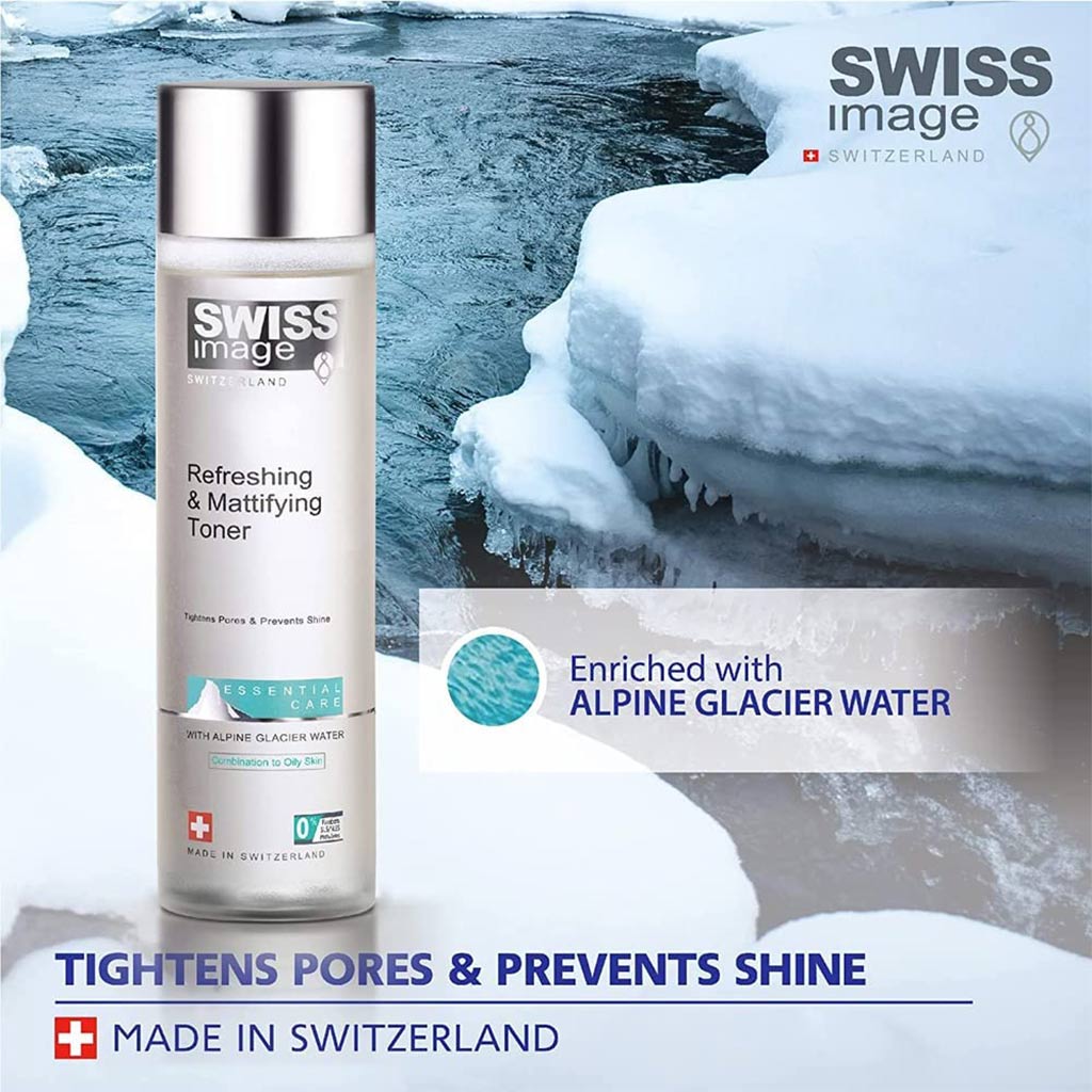 Swiss Image Essential Care Refreshing & Mattifying Toner For Combination To Oily Skin 200ml