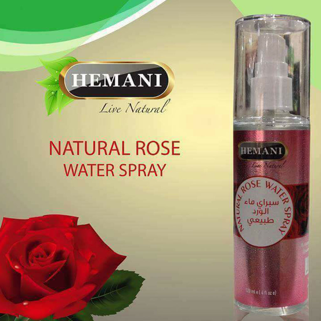 Hemani Natural Rose Water Spray 120ml