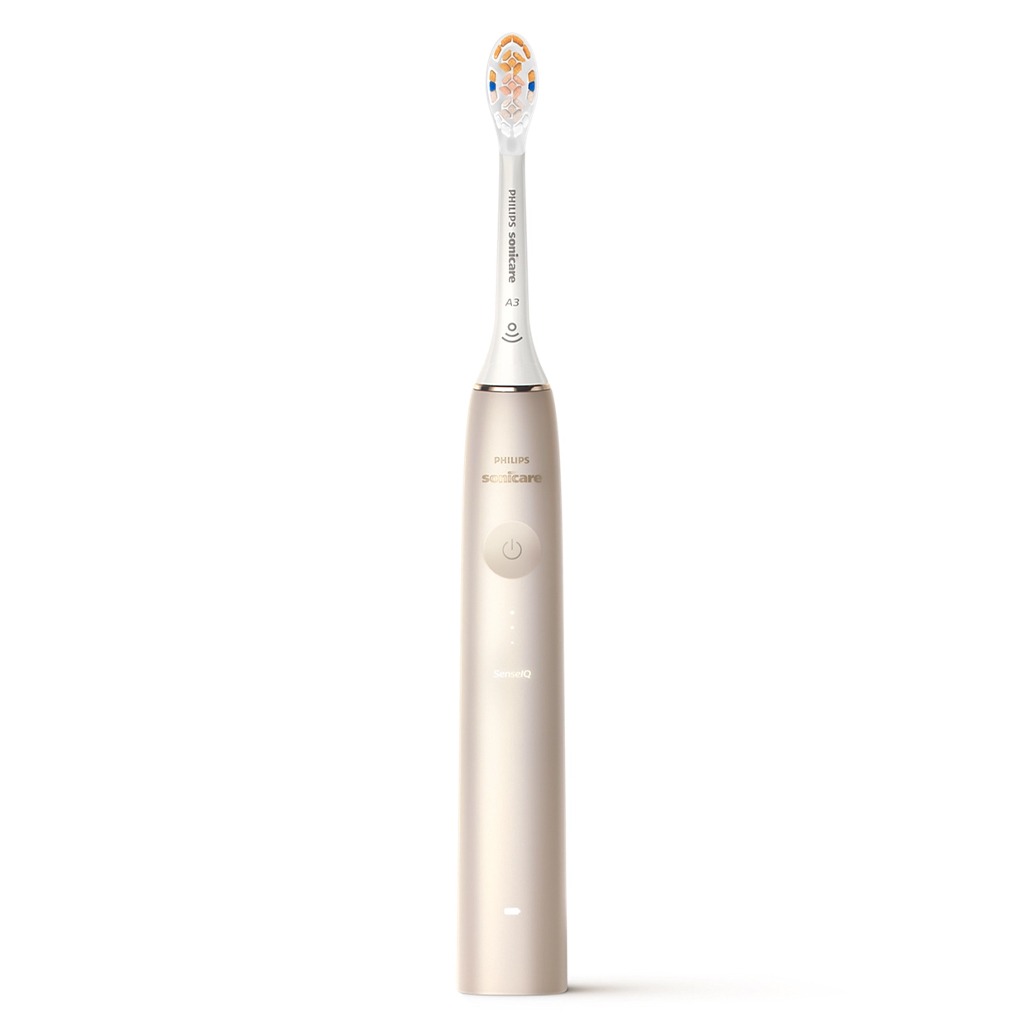 Philips Sonicare 9900 Prestige Rechargeable Electric Power Toothbrush With SenseIQ & AI-Powered Sonicare App, Colour Champagne - HX9992/21, Certified UAE 3 Pin