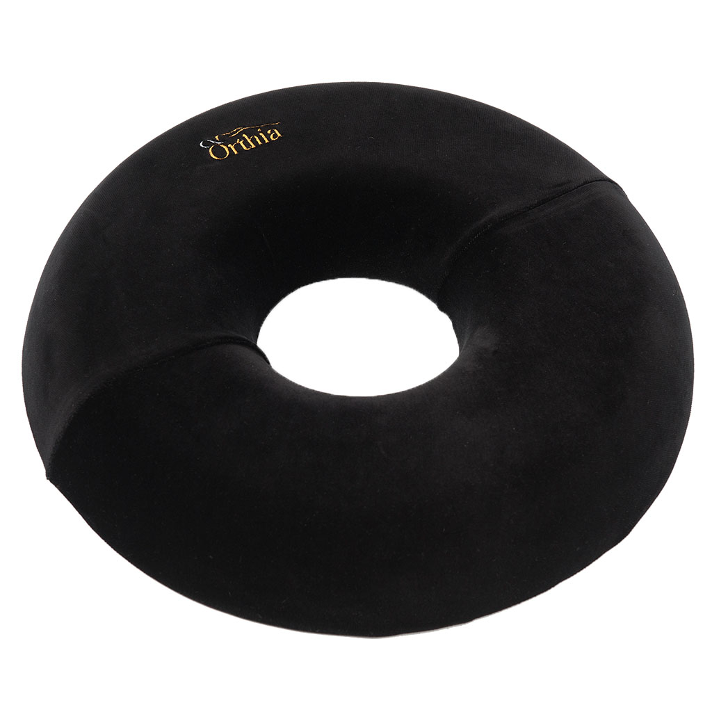 Orthia Premium Round Cushion - Black Velvet, Pack of 1's