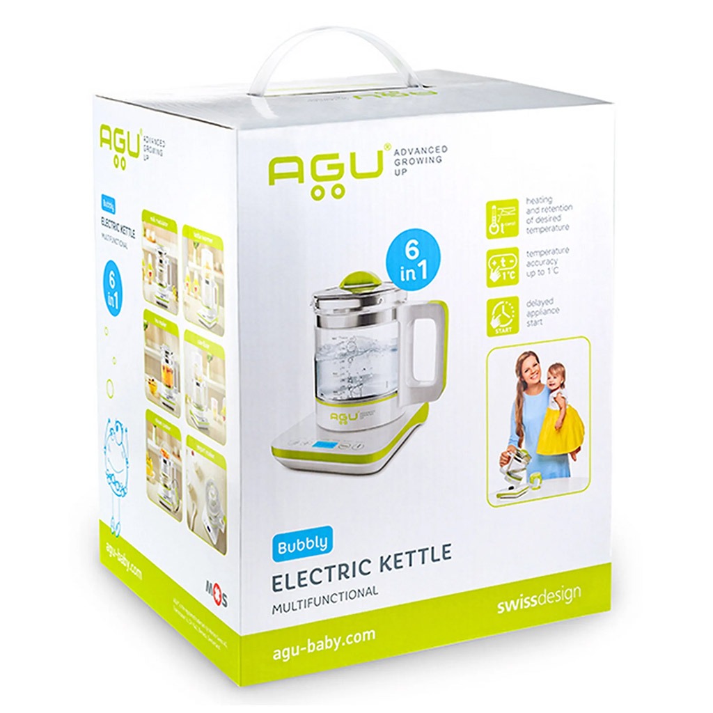 Agu Baby Bubbly Multifunctional 6-In-1 Electric Kettle Green/White