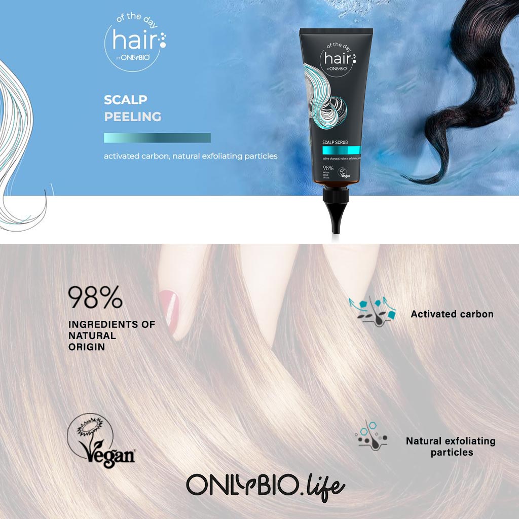 OnlyBio Hair In Balance Scalp Peeling & Exfoliating Scrub 125ml