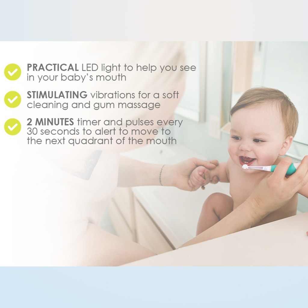 Bbluv Sonik 2 Stage Ultrasonic Toothbrush For Infants & Toddlers, Pack of 1's