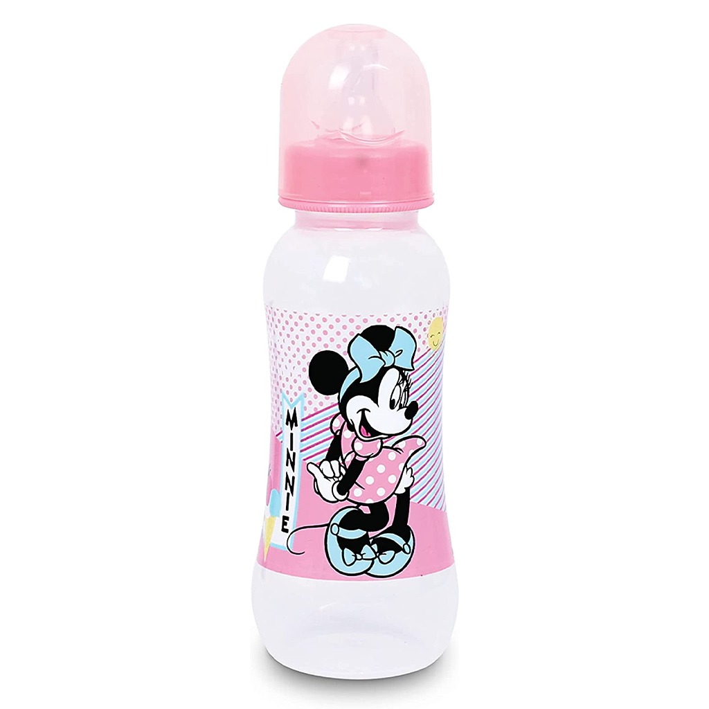 Disney Minnie Mouse 260ml Feeding Bottle For 0+Month Baby, Pack of 1's