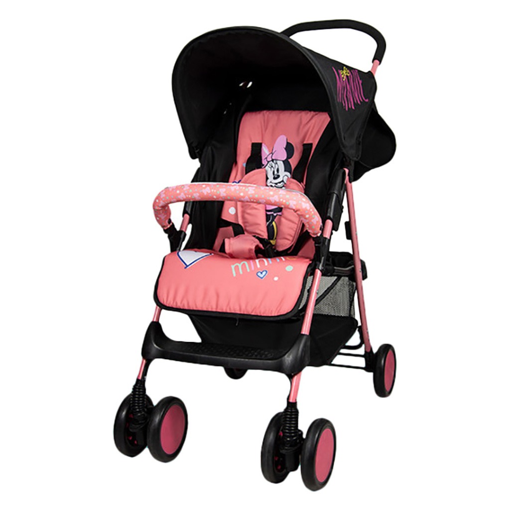 Disney Minnie Mouse Lightweight Picnic Stroller With Storage Cabin For 0 - 36 Months Baby - D1 Minnie