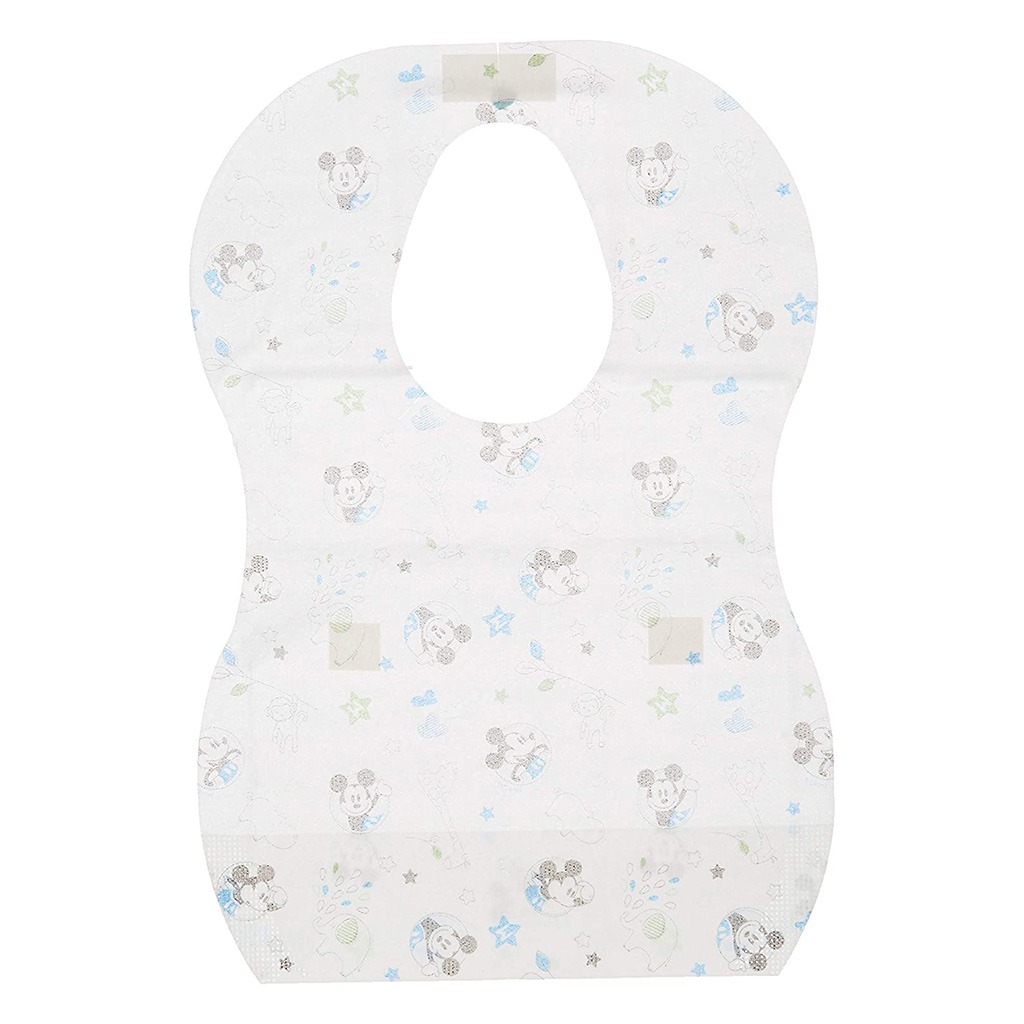 Disney Mickey Mouse Leak Proof Disposable Baby Bibs Assorted, Pack of 8's
