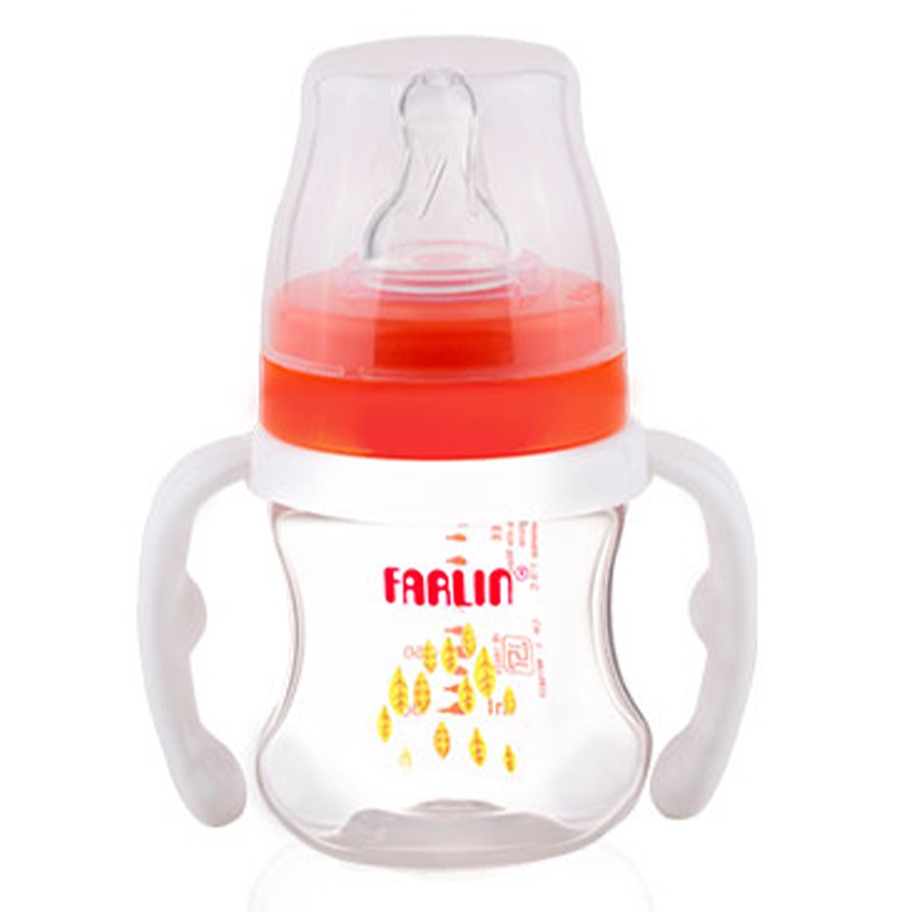 Farlin Seasons Series Wide Neck 150ml PP Feeding Bottle With Handle For 0 Months+ Baby, Pack of 1's