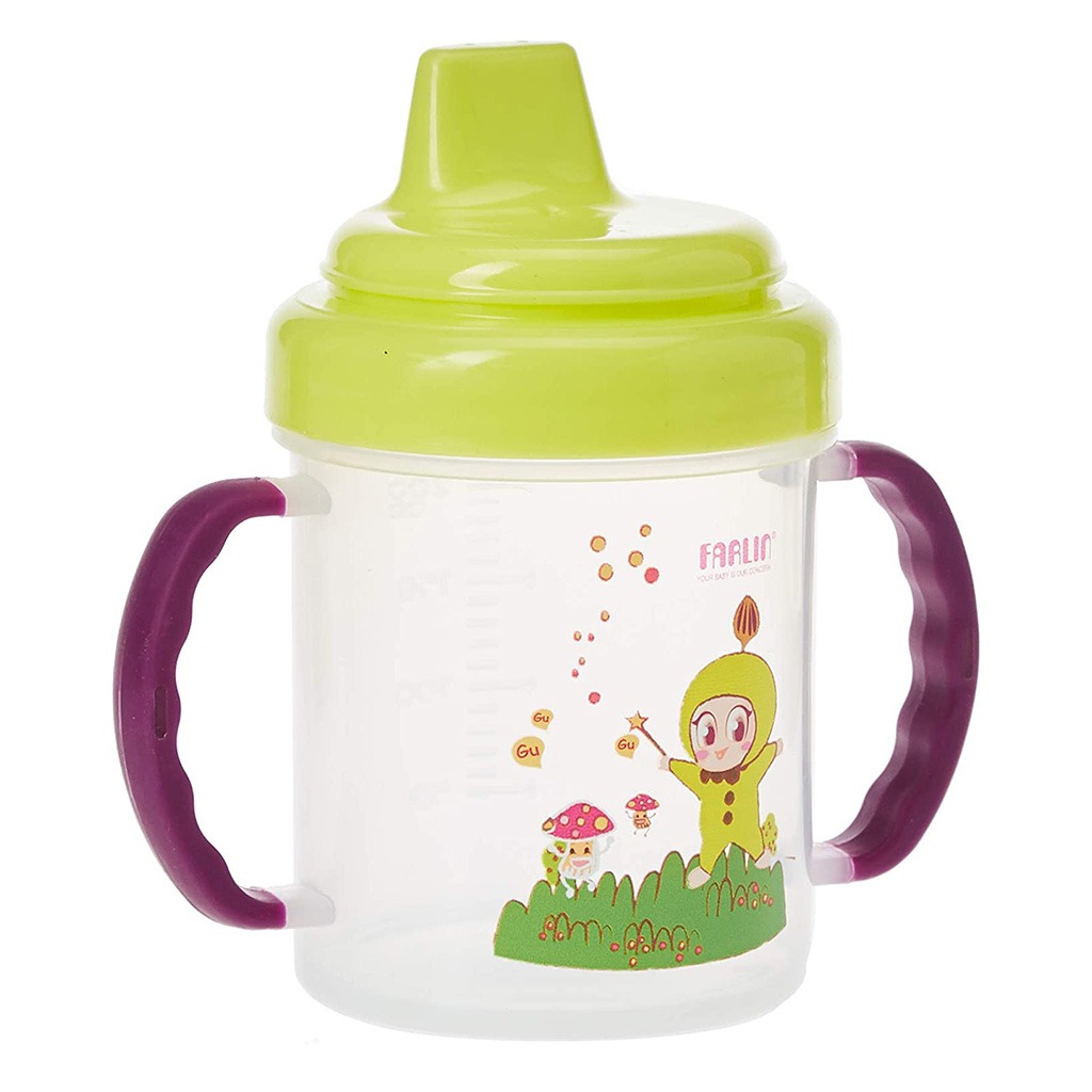 Farlin Non-Spill Magic 200ml Spout Cup Green For Baby, CP011-B, Pack of 1's
