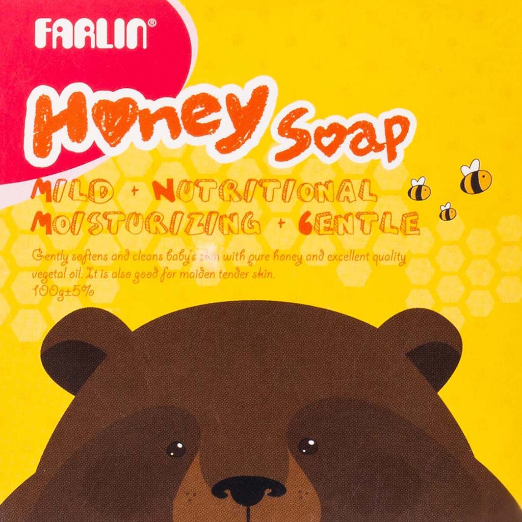 Farlin Moisturizing Transparent Baby Soap With Honey 100g