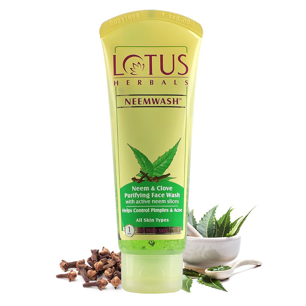 Lotus Neemwash Neem & Clove Purifying Face Wash For Pimple & Acne 120g PROMO PACK