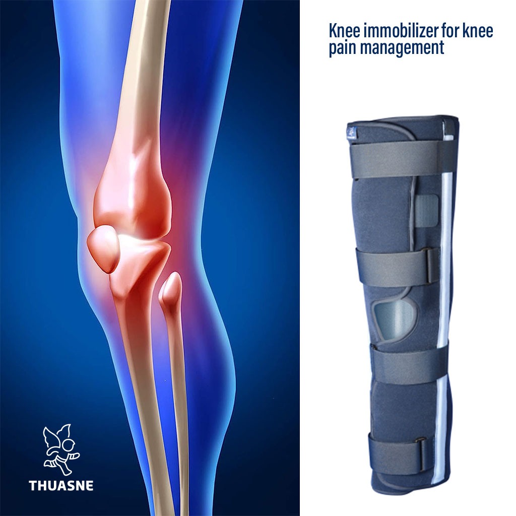 Thuasne Ligaflex Three Pannel Immo 0° Knee Immobilizer Small With Height 50 cm 