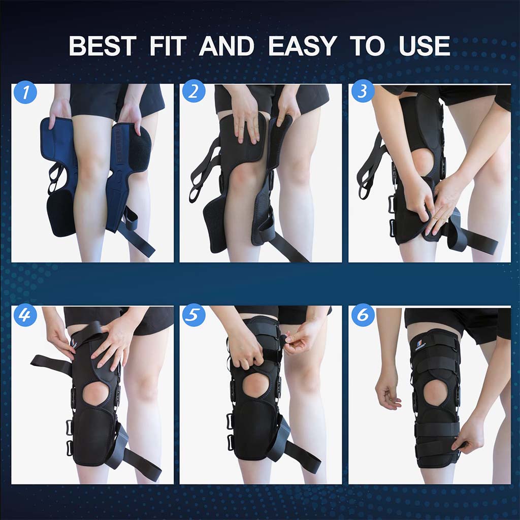 Thuasne Ligaflex Three Pannel Immo 0° Knee Immobilizer Large With Height 50 cm