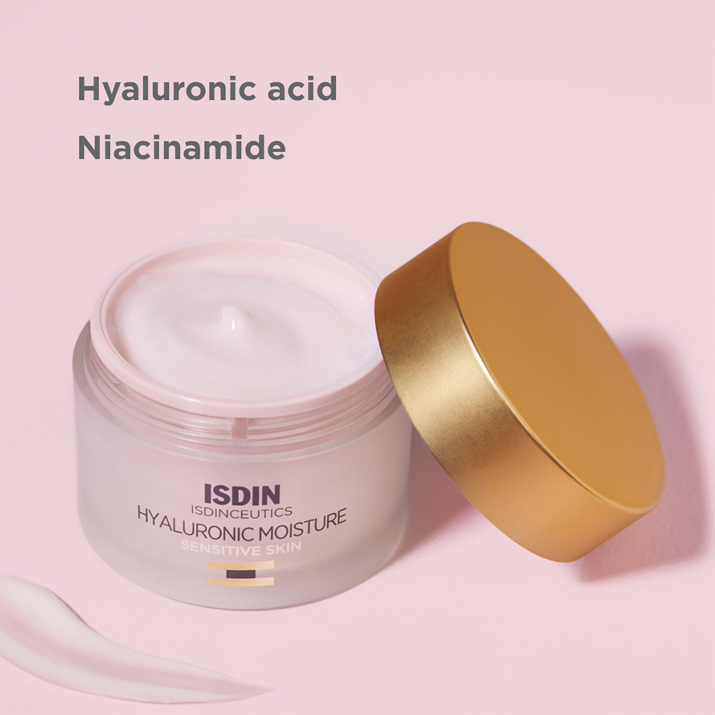 Isdin Isdinceutics Renew Hyaluronic Moisture Face Cream For Sensitive And Redness-prone Skin 50g