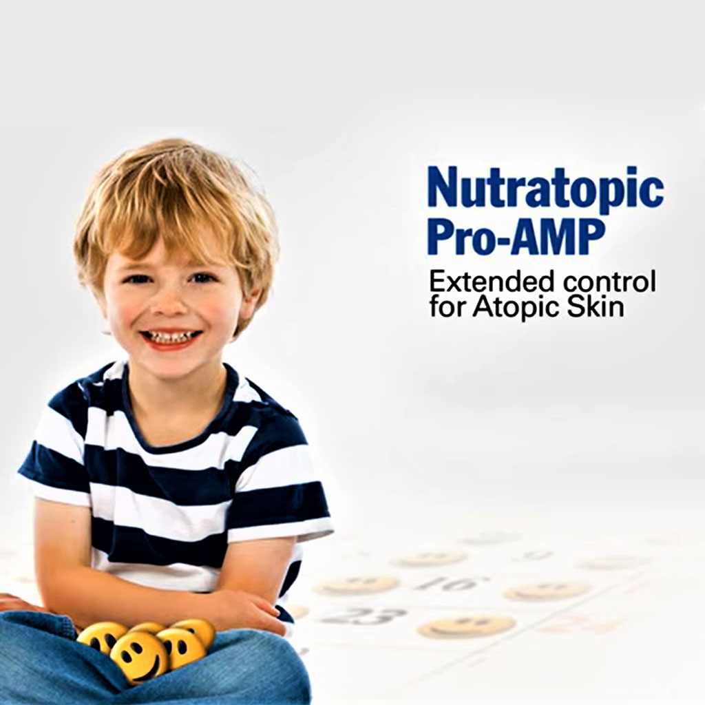 Isdin Nutratopic Pro-AMP Emollient Bath Gel 400ml + Isdin Nutratopic Pro-AMP Emollient Lotion For Atopic Skin 400ml PROMOPACK