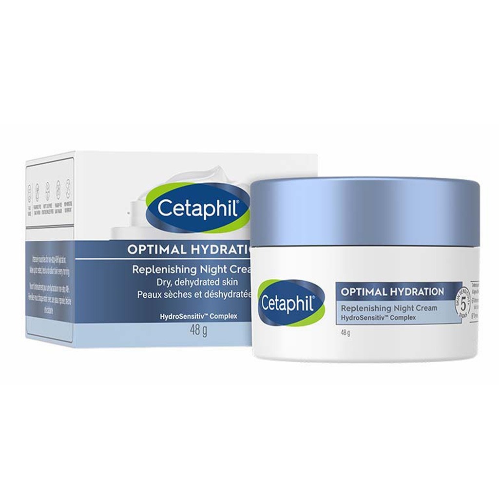 Cetaphil Optimal Hydration Replenishing Night Cream For Dry or Dehydrated Skin 48g