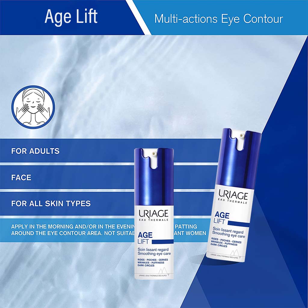 Uriage Age Lift Firming Smoothing Eye Care Cream For All Skin Types 15ml