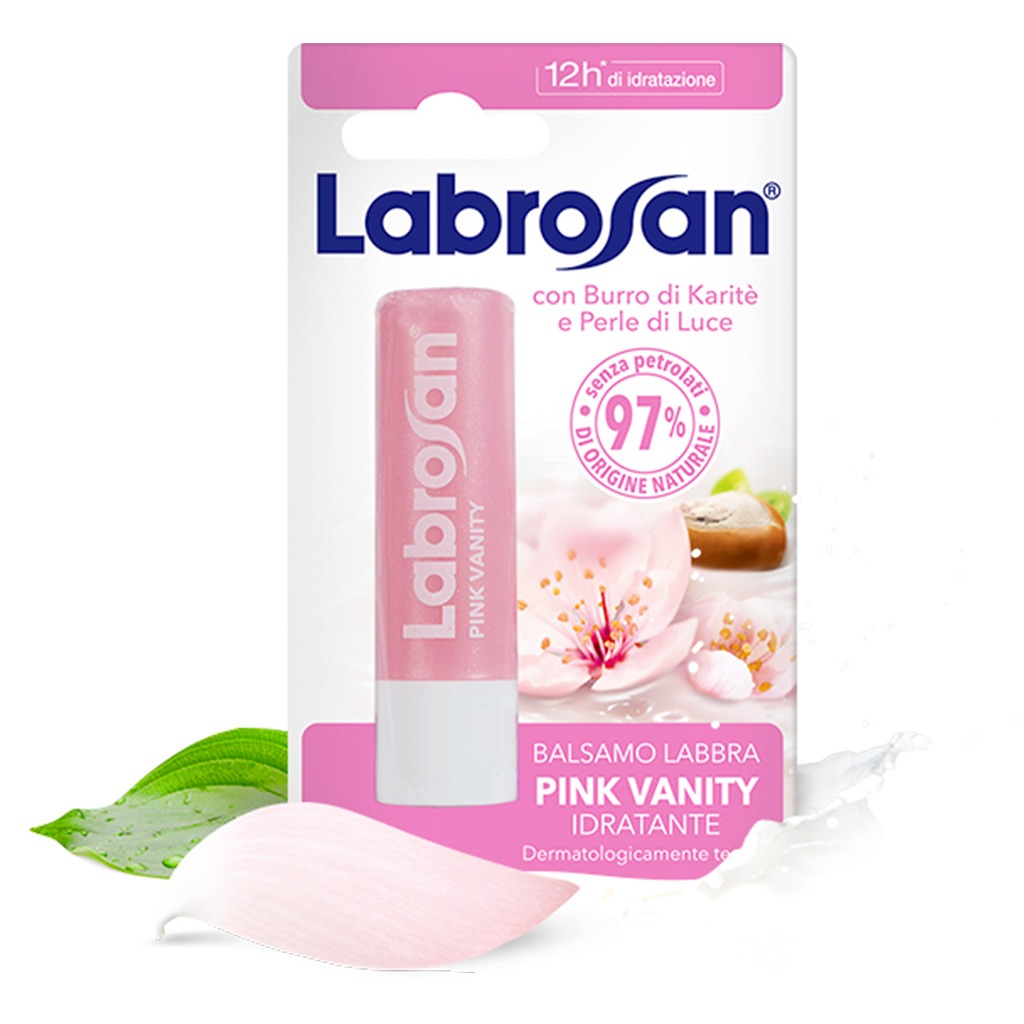 Labrosan Blister Lip Balm Pink Vanity For 12 Hour Moisturization 5.5ml