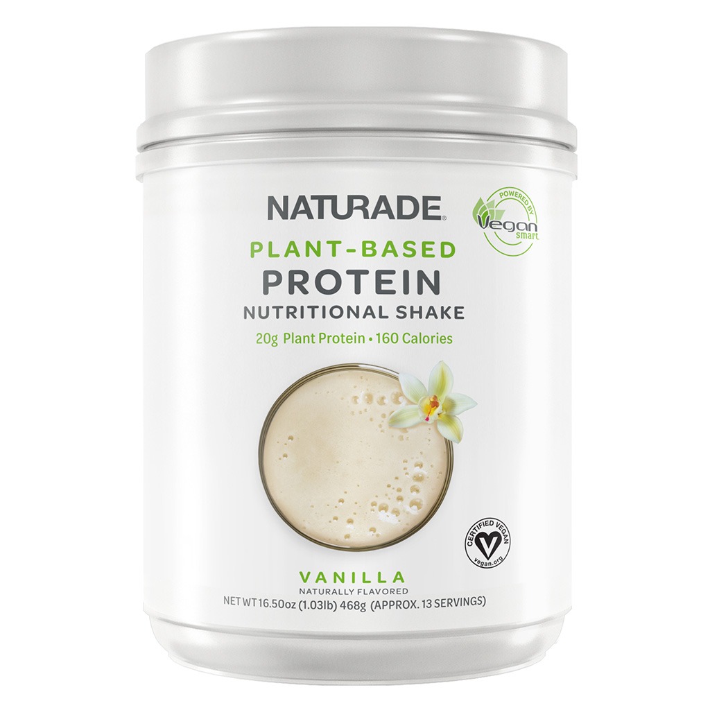 Naturade Plant-Based Nutritional Shake Powder, Vanilla Flavor, 13 Servings - 468g