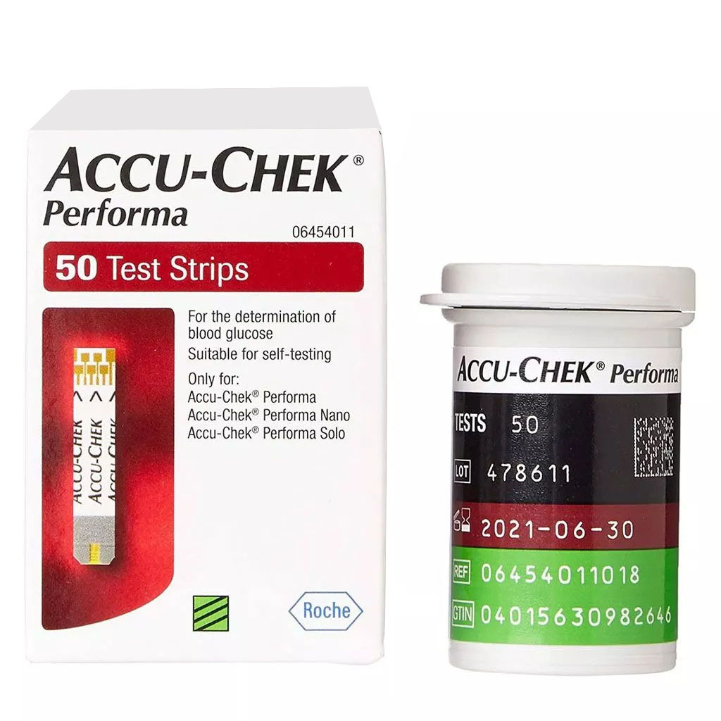 Accu-Chek Performa Blood Sugar Test Strips 50's, 1+1 PROMO PACK