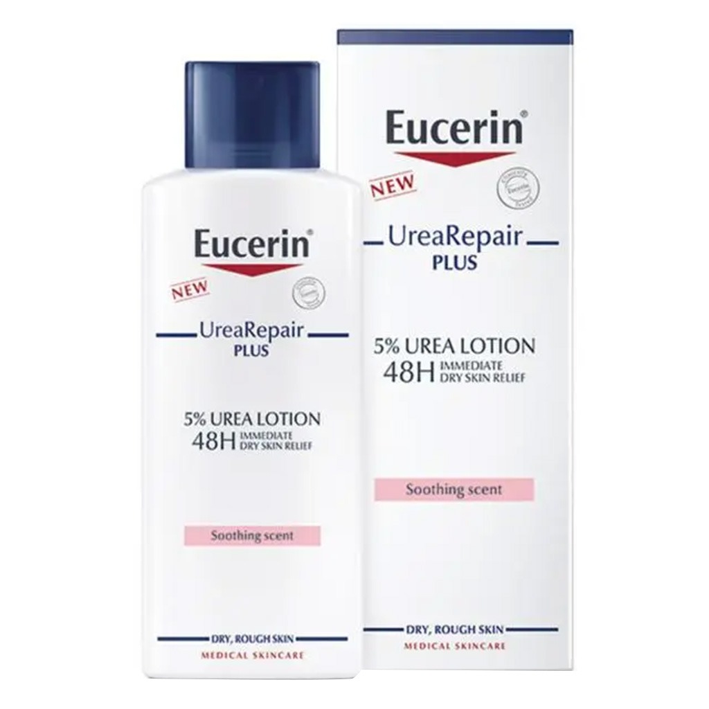Eucerin Urea Repair Plus 5% Urea Lotion With Soothing Scent For 48Hour Dry & Rough Skin Relief 250ml
