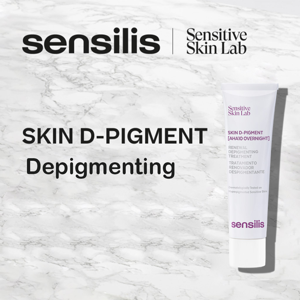 Sensitive Skin Lab Sensilis Skin D-Pigment AHA10 Overnight Renewal Depigmenting Treatment Cream 30ml
