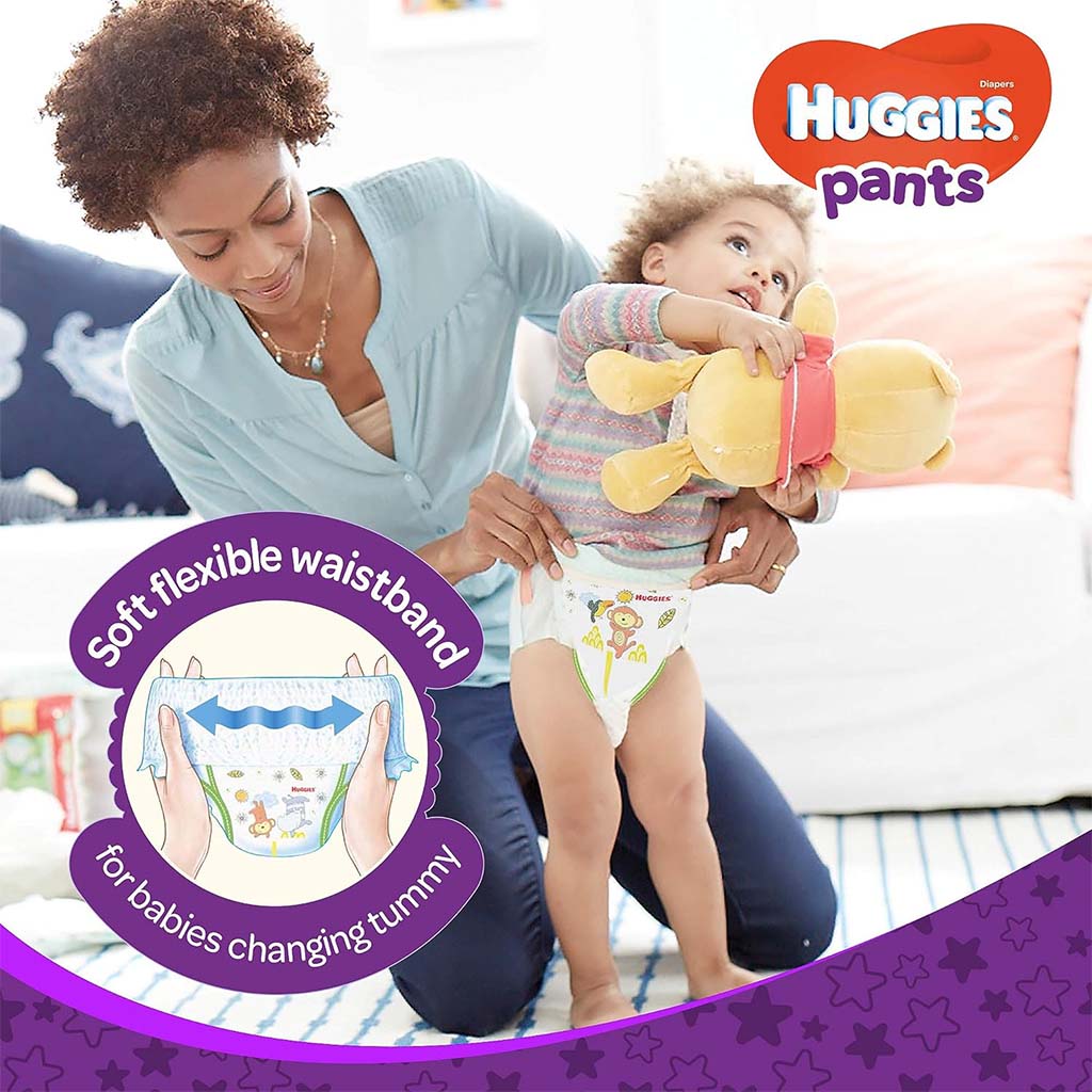 Huggies Pants, Size 4, Diaper For 9-14kg Baby, Pack of 36's