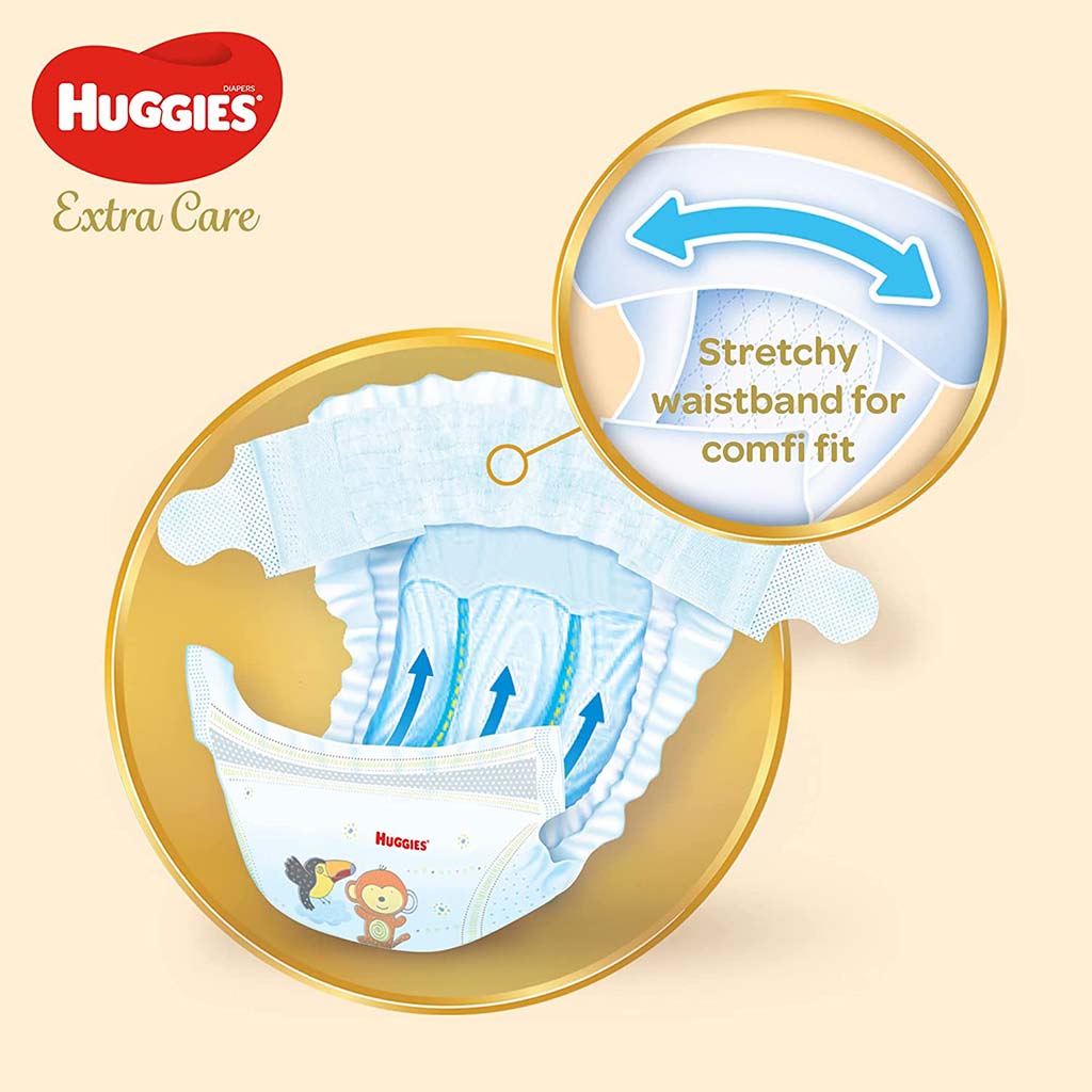 Huggies Extra Care Baby Diapers, Size 3, For 4 - 9kg Baby, Pack of 42's - Special Price