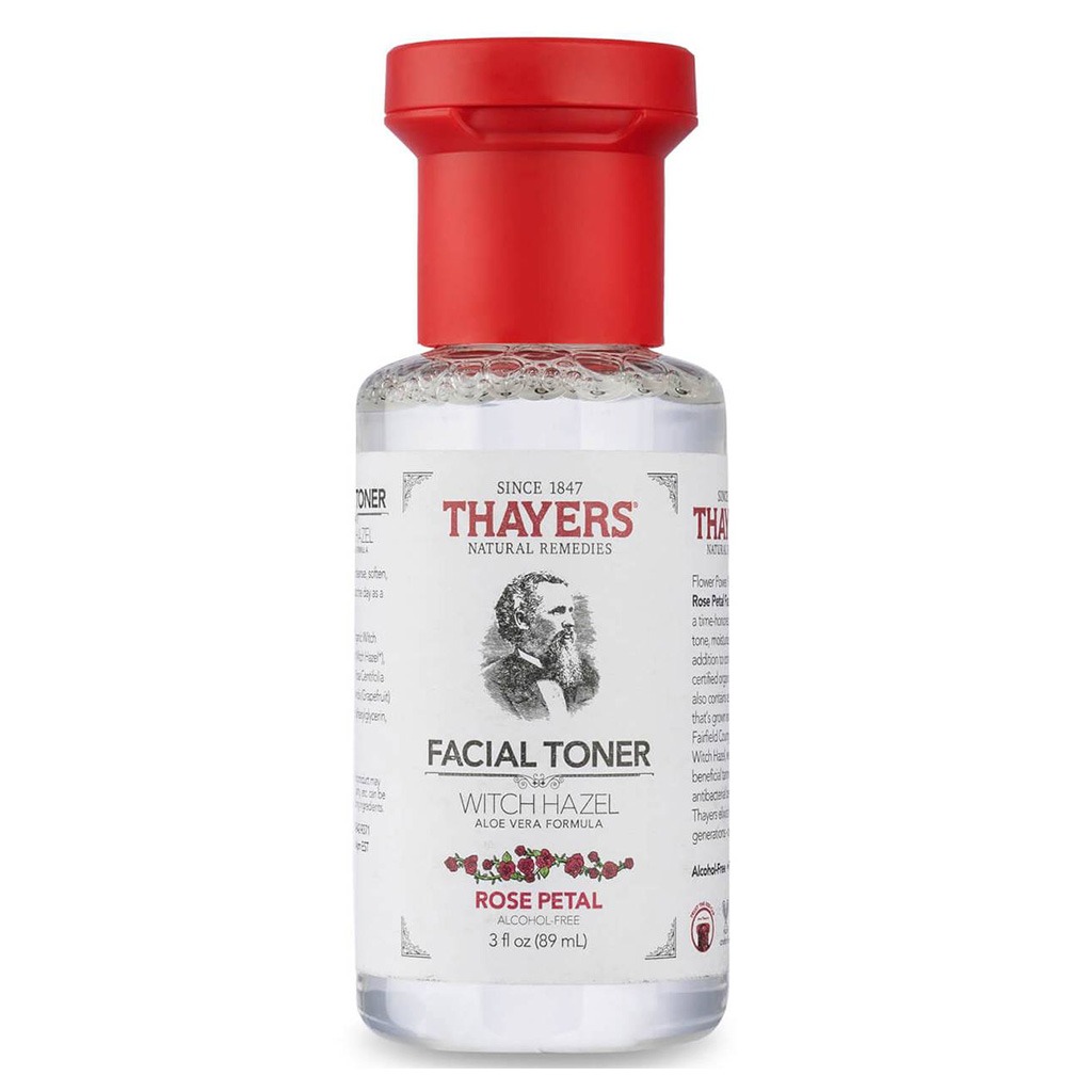 Thayers Alcohol-Free Rose Petal Facial Toner With Witch Hazel & Aloe Vera 89ml