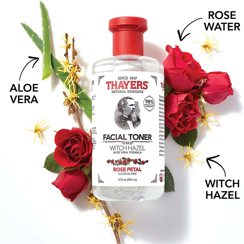 Thayers Alcohol-Free Rose Petal Facial Toner With Witch Hazel & Aloe Vera 355ml