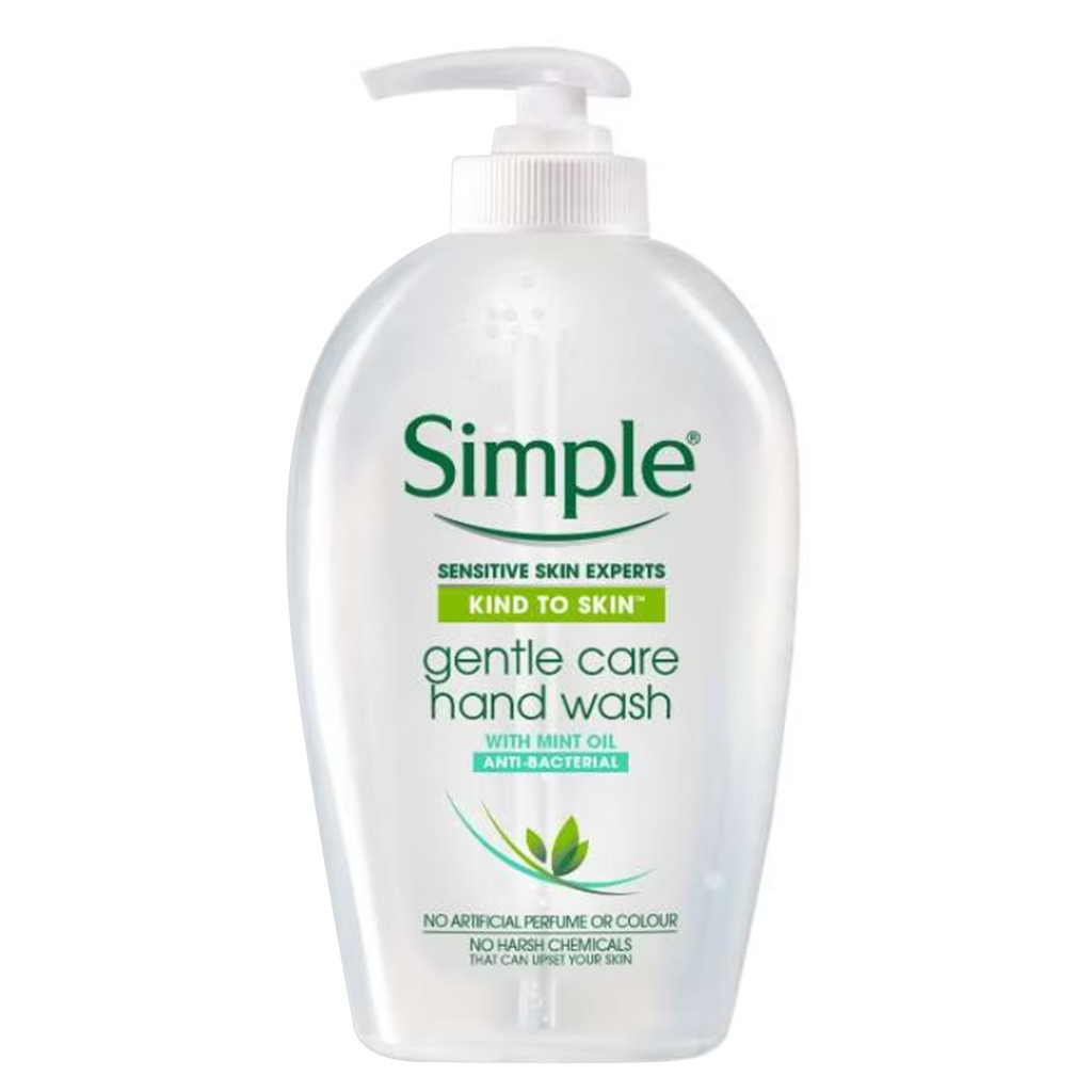 Simple Kind To Skin Sensitive Skin Experts Anti-Bacterial Gentle Care Hand Wash With Mint Oil 250ml
