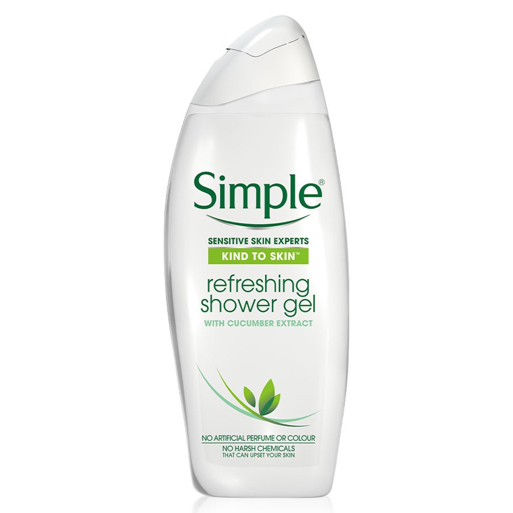 Simple Kind To Skin Sensitive Skin Expert Refreshing Shower Gel 250ml